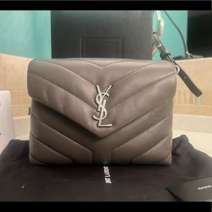 LIKE NEW Saint Laurent Toy Lou Lou in Grey